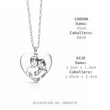COLLAR CORAZÓN - FOTOGRABADO