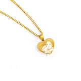 COLLAR CORAZÓN ENLAZADO